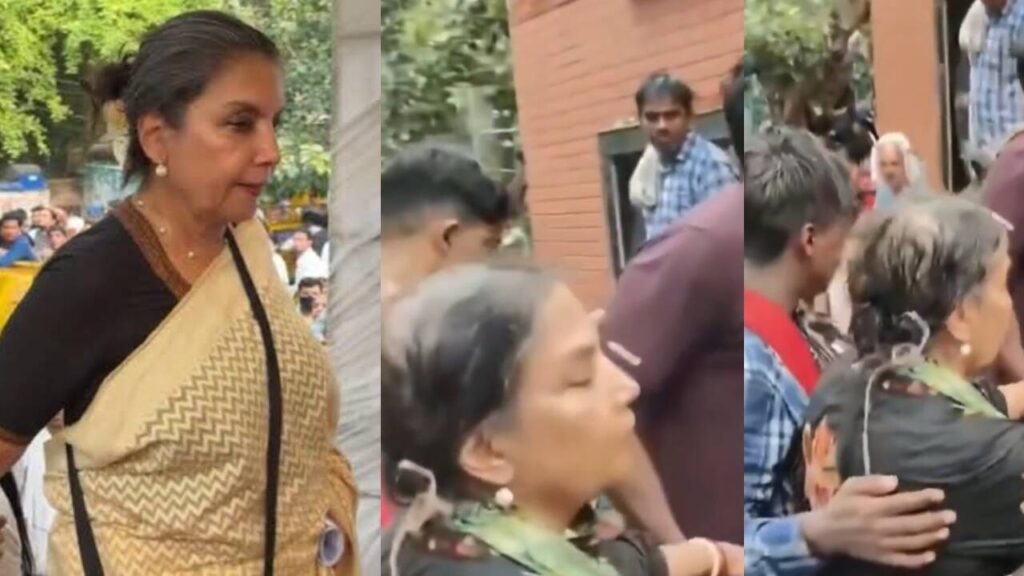 Shabana Azmi falls ill, suffers dizziness during protests at jantar Mantar, viral video shows her being safely escorted to the security cabin – WATCH | Hindi Movie News