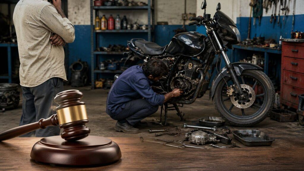 Bike mechanic’s faulty repair damaged man’s motorcycle; consumer court awards Rs 66,000