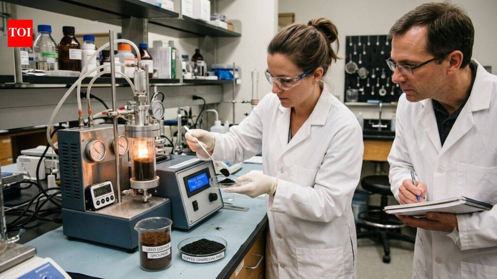 Scientists turned used coffee grounds into a high-energy charcoal-like fuel in just 90 seconds |