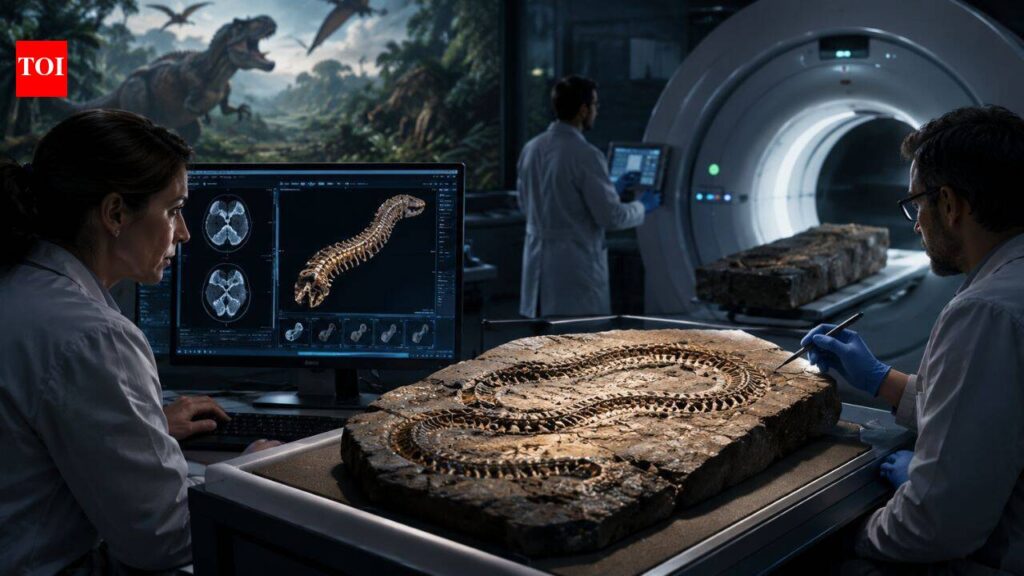 200 years after the first dinosaur, scientists use brain scans on a 100-million-year-old snake fossil from Brazil |