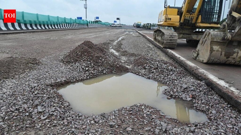 ‘Unused for a year, then monsoon’: How Lucknow-Kanpur expressway cracked | Lucknow News