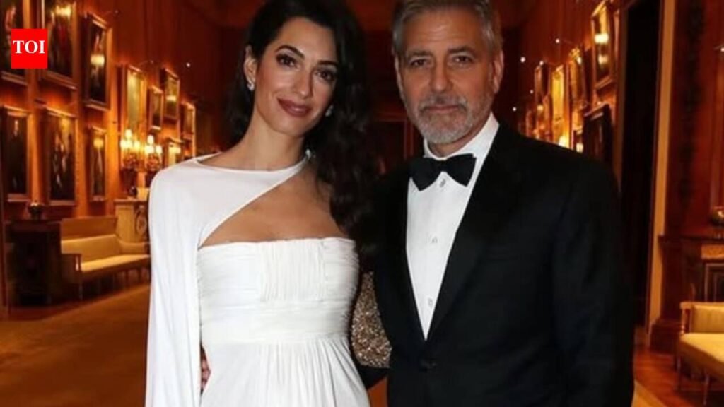 George Clooney and Amal Clooney make a rare appearance with their twins in Italy at a fundraising event |