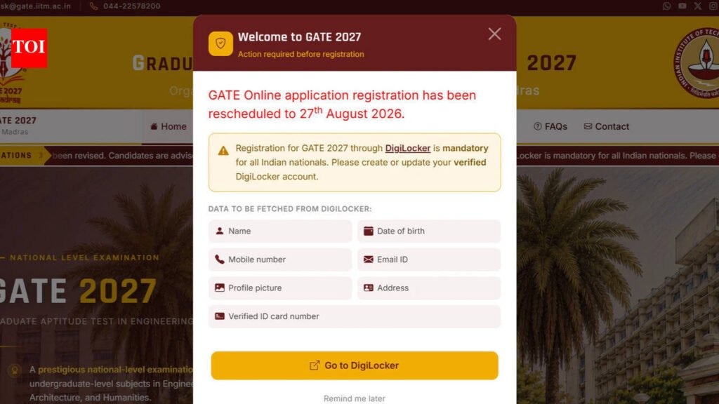 IIT Madras to begin applications on August 27; check details
