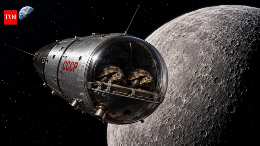 In 1968, two Soviet tortoises circled the Moon and returned alive, completing the journey three months before Apollo 8