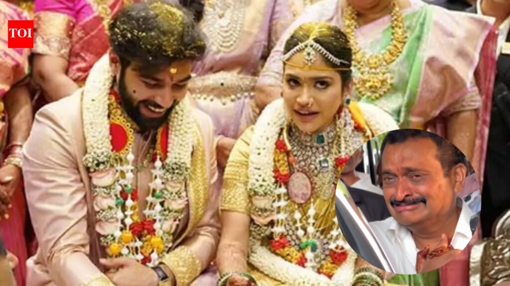 Bandla Ganesh breaks down in tears as he bids emotional farewell to daughter Janani at her wedding- Watch |