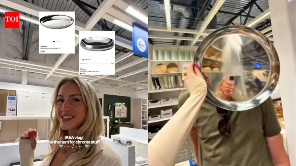 Ikea Chrome Plates: American woman goes gaga over $15 ‘chrome plates’; Indians ask, ‘Who’s gonna tell her they’re basic steel thalis?’